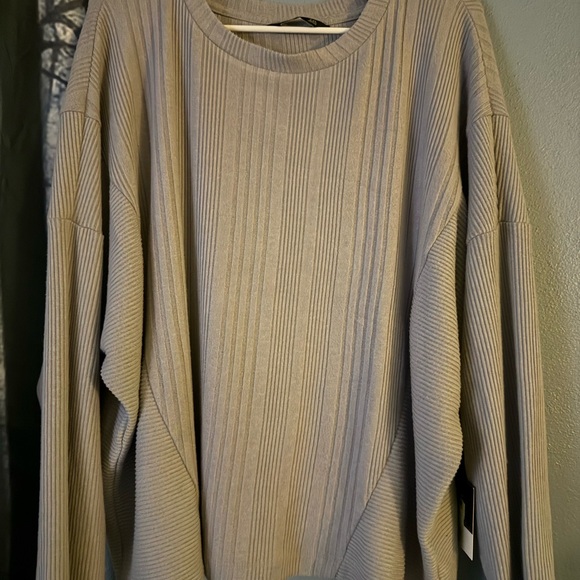 Simply Vera Vera Wang Sweaters - Simply Vera Vera Wang Ribbed Tan Sweater